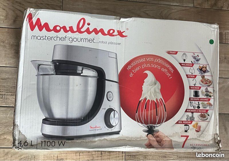 Robot Pâtissier Moulinex QA510110 (occasion, Incomplet, Fonctionnel)
