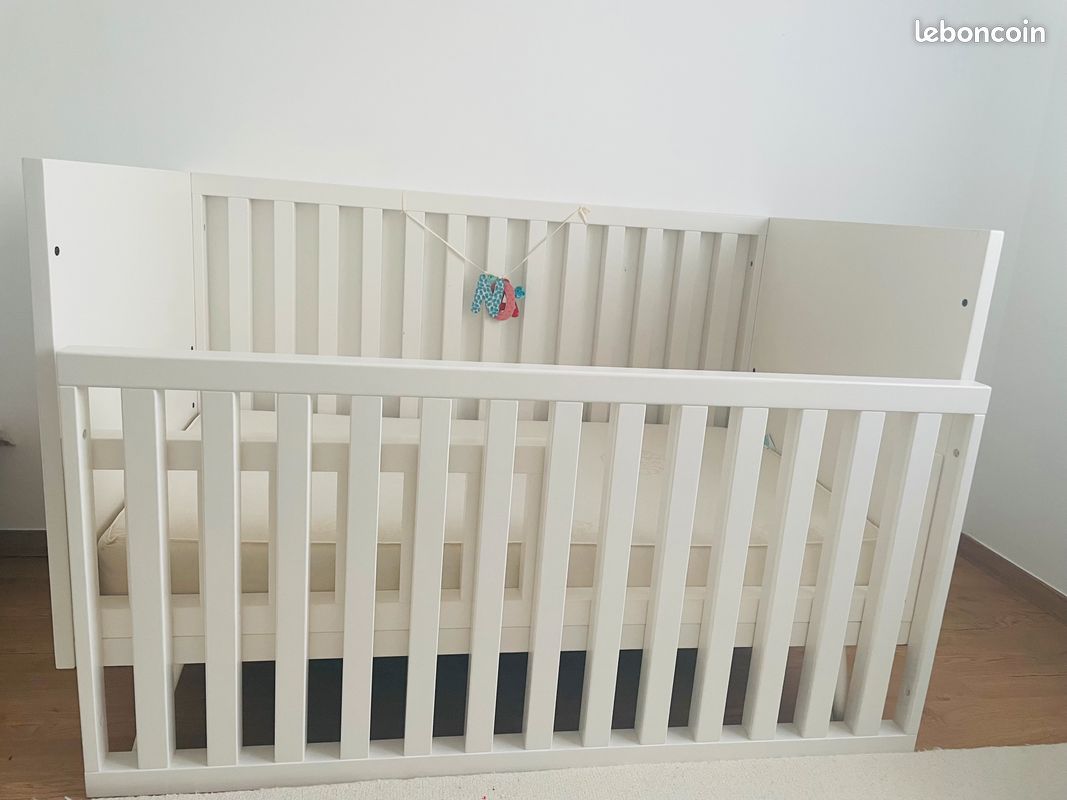 Convertible bed crib baby to toddler to 5years (image 2)