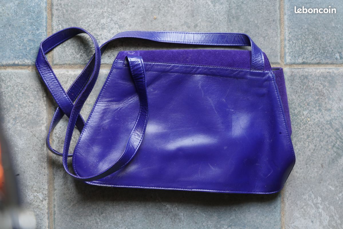 Sac daim violet Seducta (image 2)