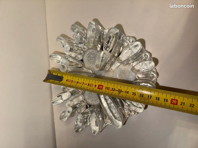 Chauffe-plat Vintage Belmondo Ou Georg Shuttes - Verre Transparent Design 70/80