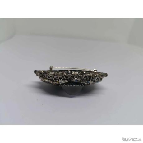 Broche Vintage Baroque Chantal Thomass - Perles Et Doré - Bijou De Couture