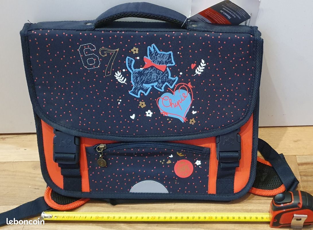 Très joli cartable Chipie fille primaire NEUF (image 2)