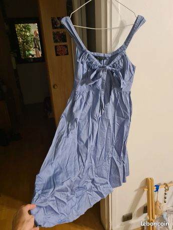 Robe Tara Jarmon Bleue - Taille 36 - Occasion Très Bon état - Longueur Genou, Col Rond