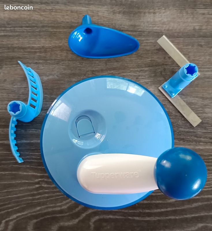 Quick Chef Tupperware Bleu – TBE – Peu Servi – Complet (bocal + Couvercle)