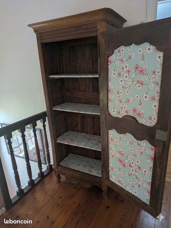 Armoire à linge chêne massif (image 2)