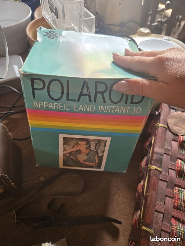 Appareil photo Polaroid Land Instant 10 vintage – Boîte d'origine (image 4)