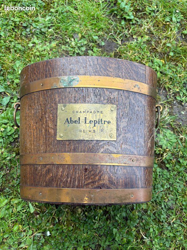 Ancien Seau à Champagne / Glaçons Abel Lepitre – Étain – Années 1920-1949