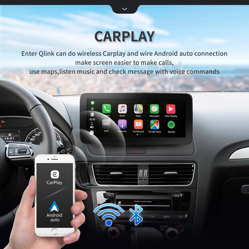 Autoradio Audi Q5 carplay sans fil Android auto - Équipement auto