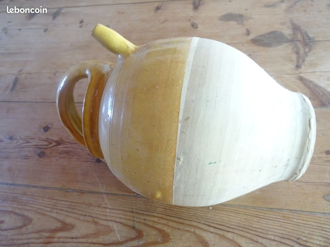 Grand pot jaune émaillé de la région Sud-Ouest (image 4)