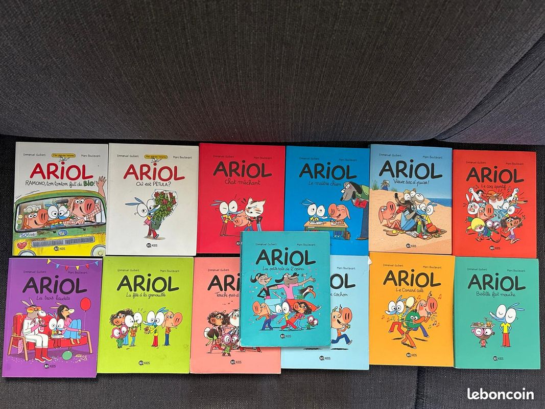 BD jeunesse – Collection Ariol, tomes: 3,5,6,7,8,10,11,12,13,15,18 (image 1)