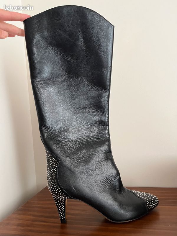 Bottes 37 cuir noires neuves Isabel Marant (image 2)