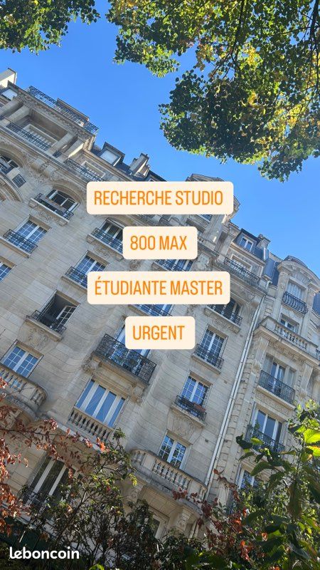 Appartement 1 pièce 15 m² · à Paris · 15 m² · 800 €/mois