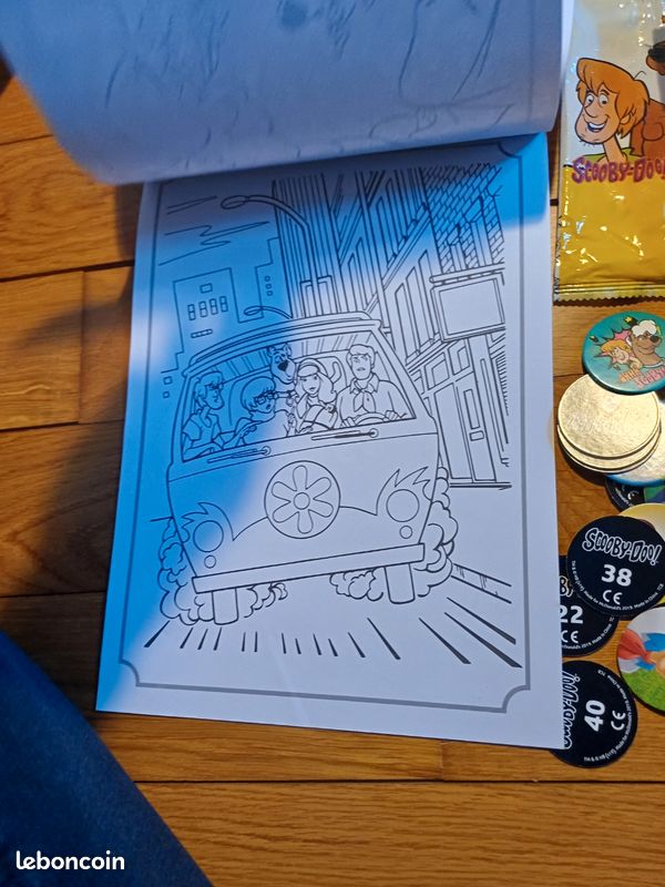 Lot dessin autocollant pogs scooby doo (image 8)