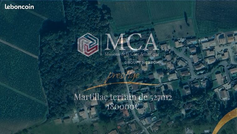 Terrain 527 m² Martillac