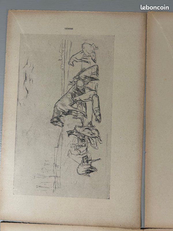 Lot de 4 lithographies anciennes (image 6)