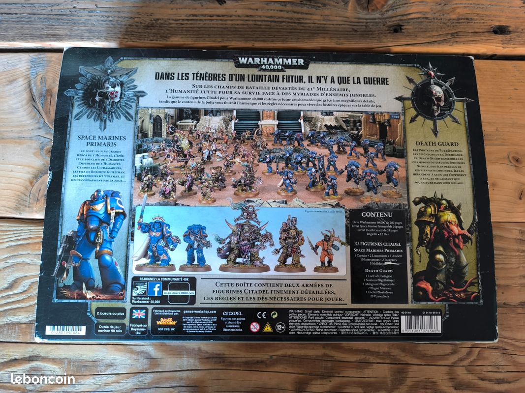 GW Epic 40K Space Marine (1re Éd) Boîte État Correct/VG