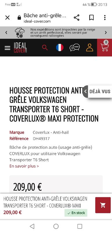 Bâche anti-grêle auto - COVERLUX Maxi Protection
