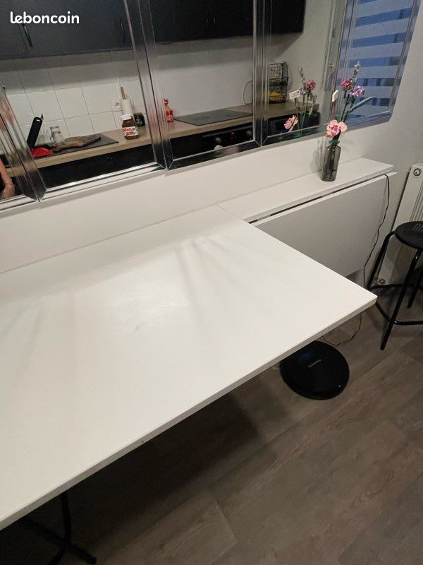 Table Murale Pliante IKEA NORBERG Blanche 74x60 Cm - Neuve Sous Blister