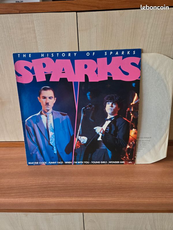 Vinyle 33 tours "The History of Sparks" du groupe Sparks 1981 prix négociable (image 1)