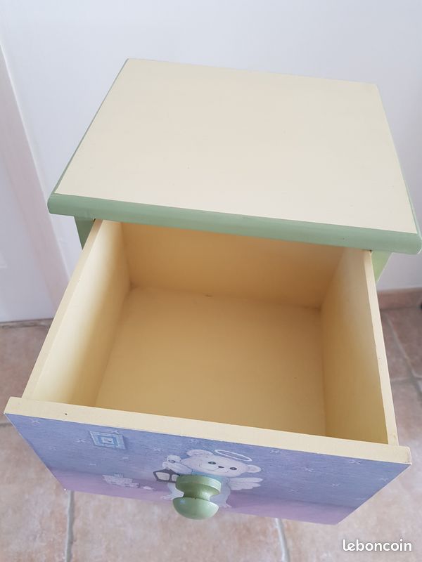 Meuble rangement nounours/anges 4 tiroirs (image 2)