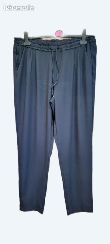 Pantalon fluide noir Kiabi, taille 42 (image 1)