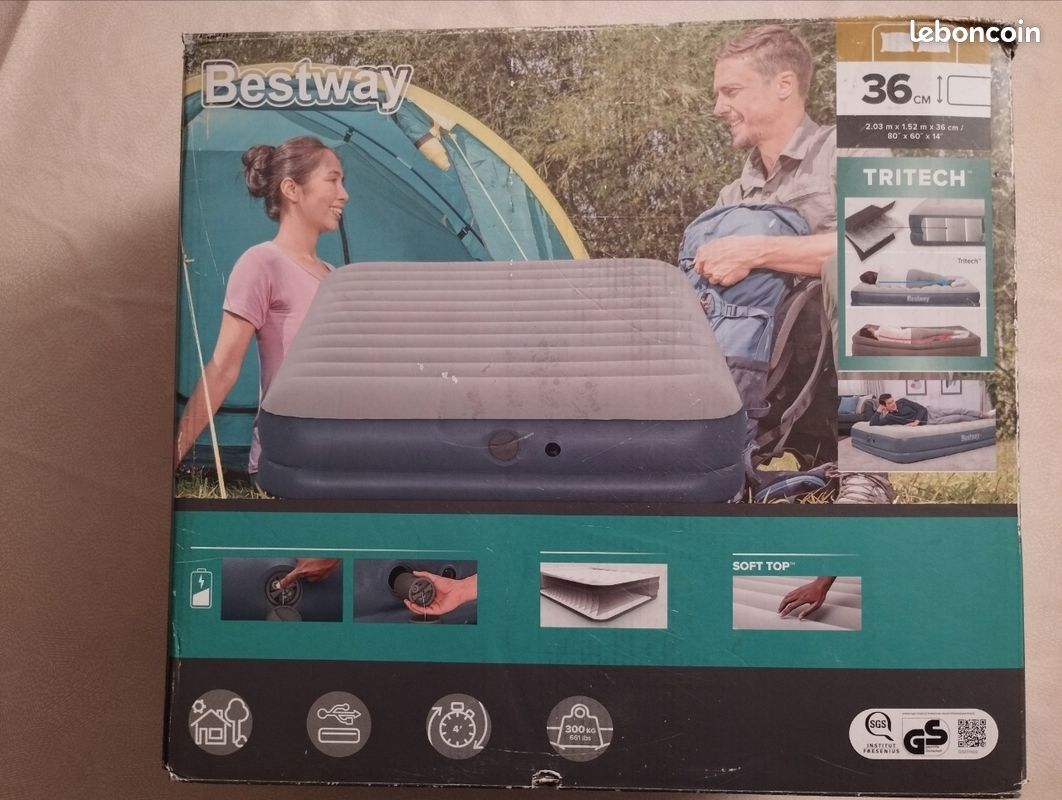 Matelas bestway 2 places gonflable (image 1)