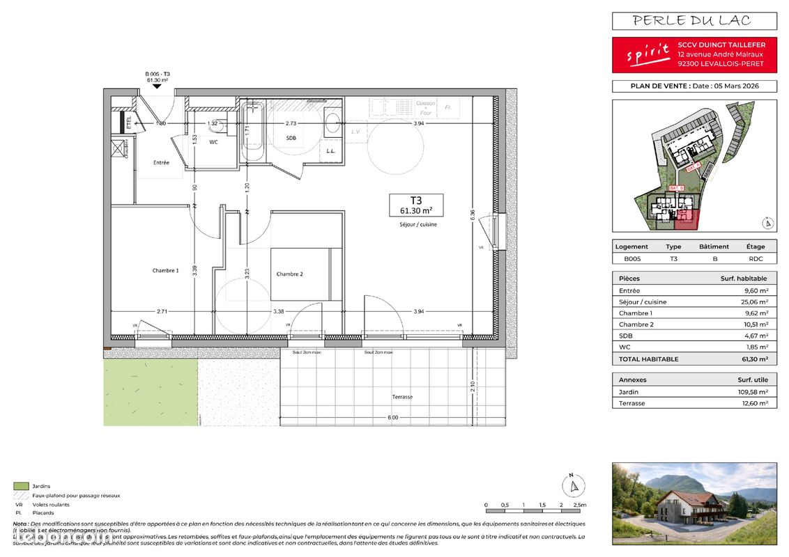 Appartement 3 pièces 61 m² · à Duingt · 61 m² · 463 900 €