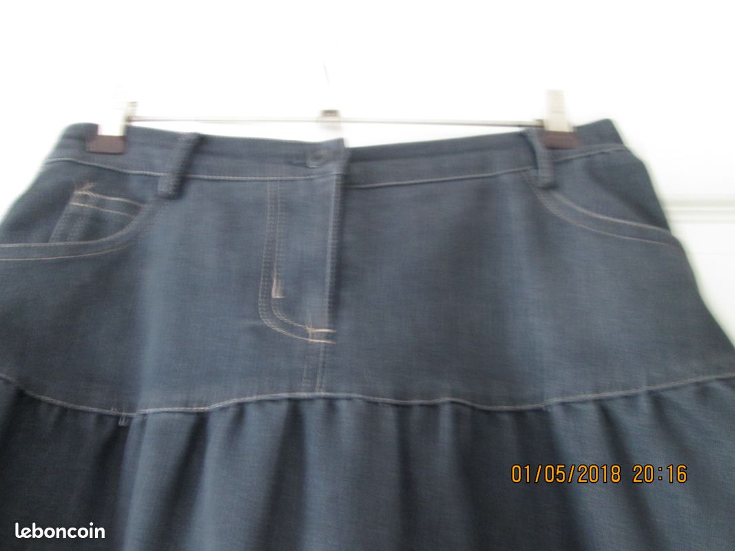 Jupe en jean T 36 (image 3)