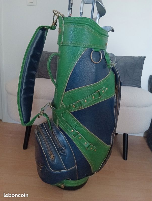 Sac de golf cuir vintage pour Caddy Sport Plein air
