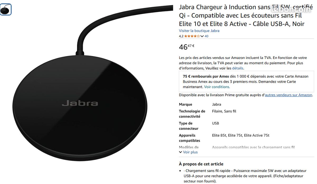 Chargeur à induction Jabra (image 2)