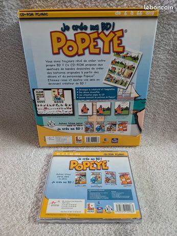 Jeu PC "Je Crée Ma BD Popeye" - Jeu D'Aventure, État Correct, Occasion