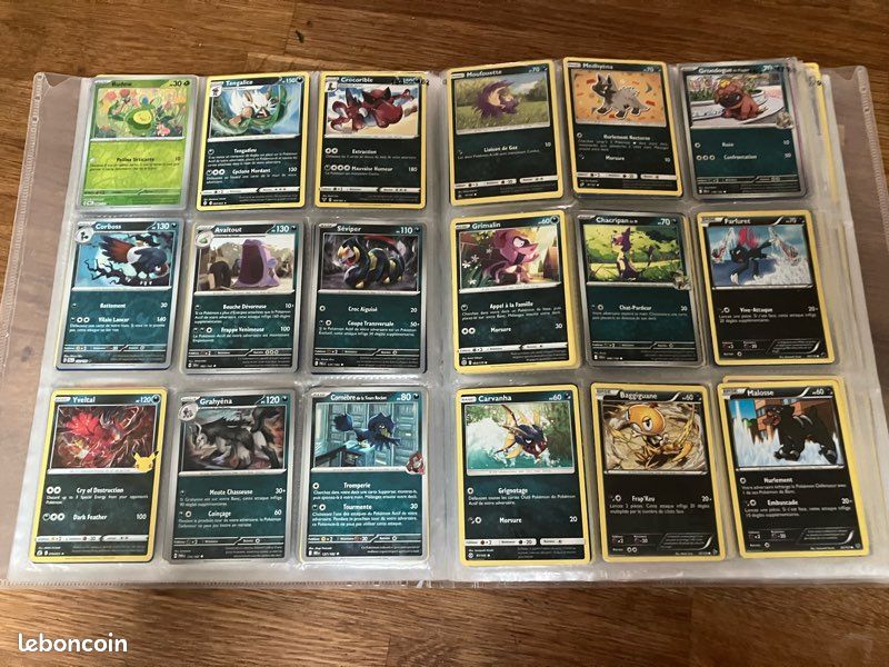 Lot 350 cartes Pokémon dans classeur (image 7)