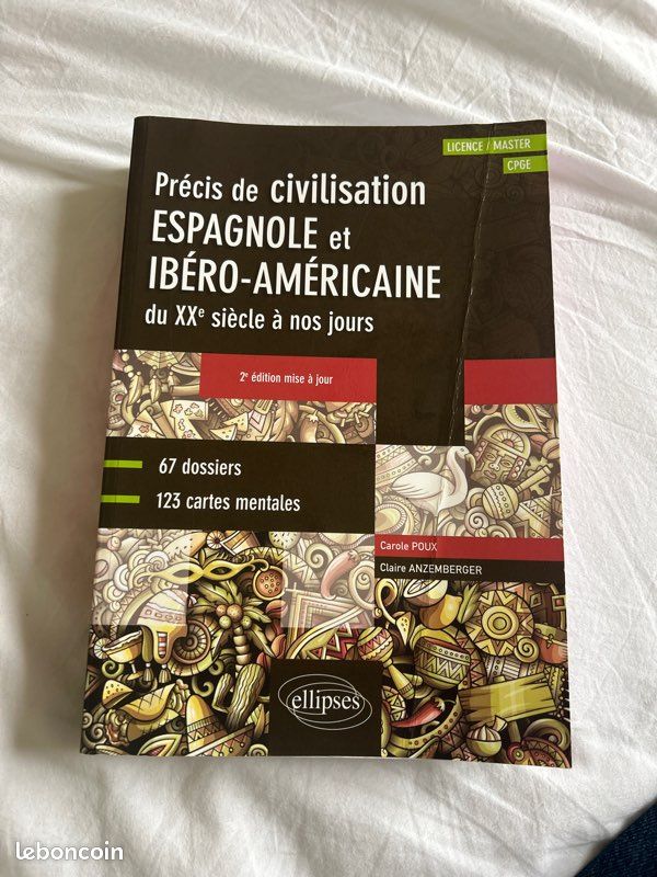 Je vends le précis de civilisation espagnole et ibéro-américaine du 20e siècle à nos jours (image 2)