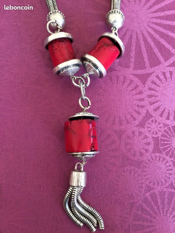 Collier Ethnique Style Asie - Occasion - Bijou Artisanal Unique