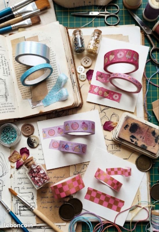 Lot De 6 Rubans Washi Dorés – 15mm X 10m – Cuivre Massif – Pour Scrapbooking Et DIY