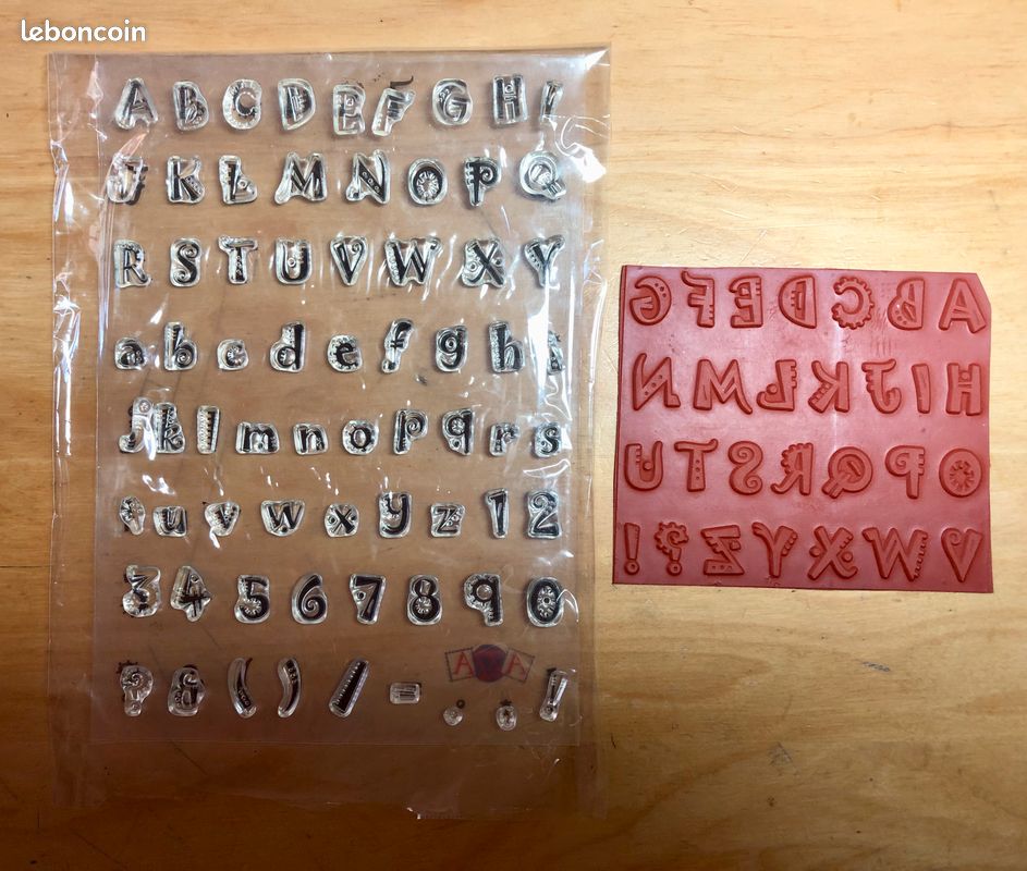 Tampons alphabets pour scrapbooking, carterie, journaling… (image 1)