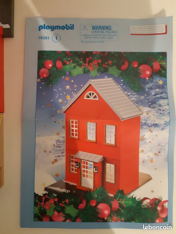 Playmobil Noël en famille Maison de Noël rouge n°70383 Jeux