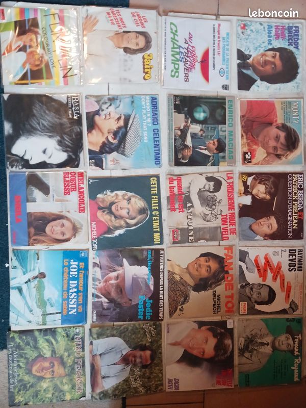 Gros lot vinyles 45 tours année 60-70-80 (image 14)