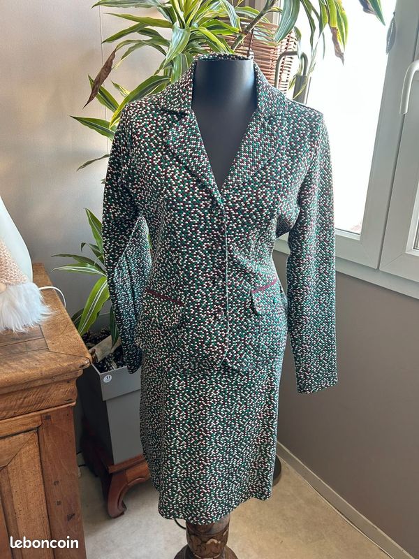 Ensemble veste et jupe vintage King Louie 40 (image 1)