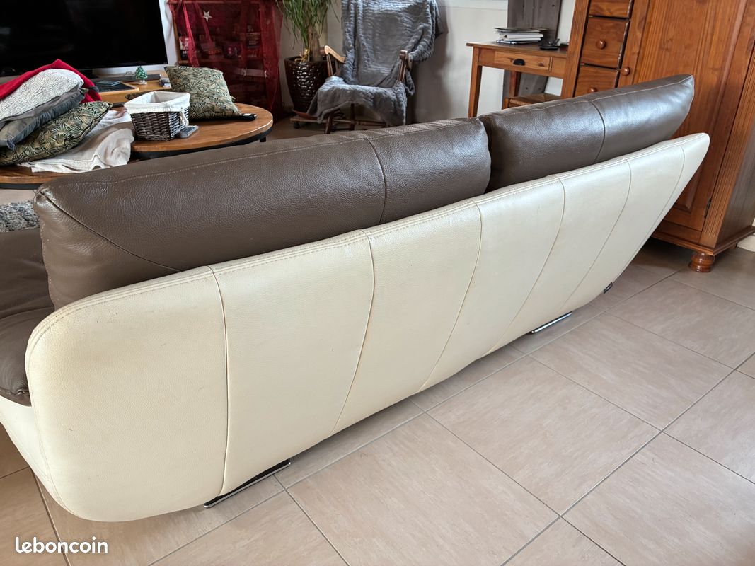 Vends canapés cuir (image 6)