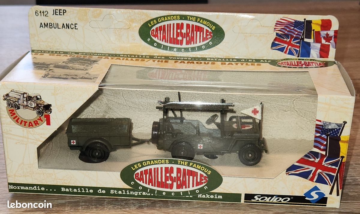 Coffret Solido N°7025 – Véhicules Militaires US : Jeep, GMC Et Canon – 1/43 (neuf)