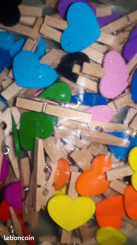 TMISHION pinces à linge colorées 200 pièces pinces à linge en bois