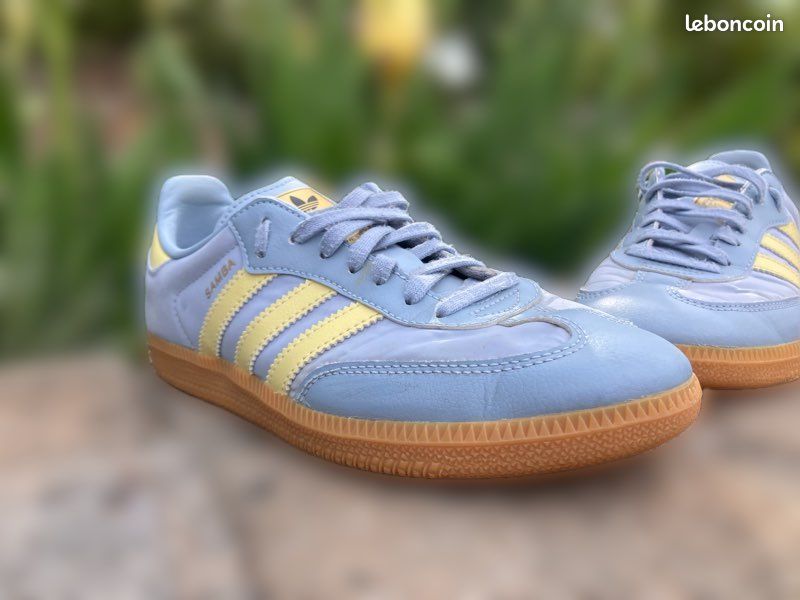 adidas gazelle silver green womens adidas x Wales Bonner Samba Sneakers in Silver
