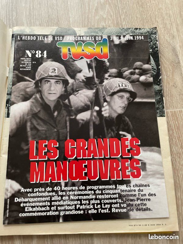 Ancien magazine vsd avec son supplément de juin 1994 excellent état (image 2)