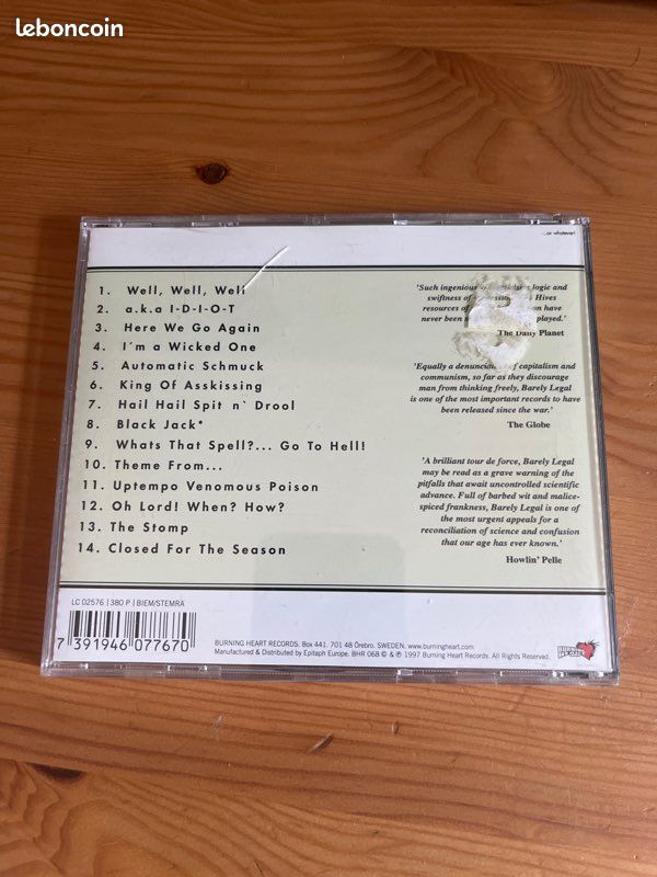 CD Barely Légal The Hives (image 3)
