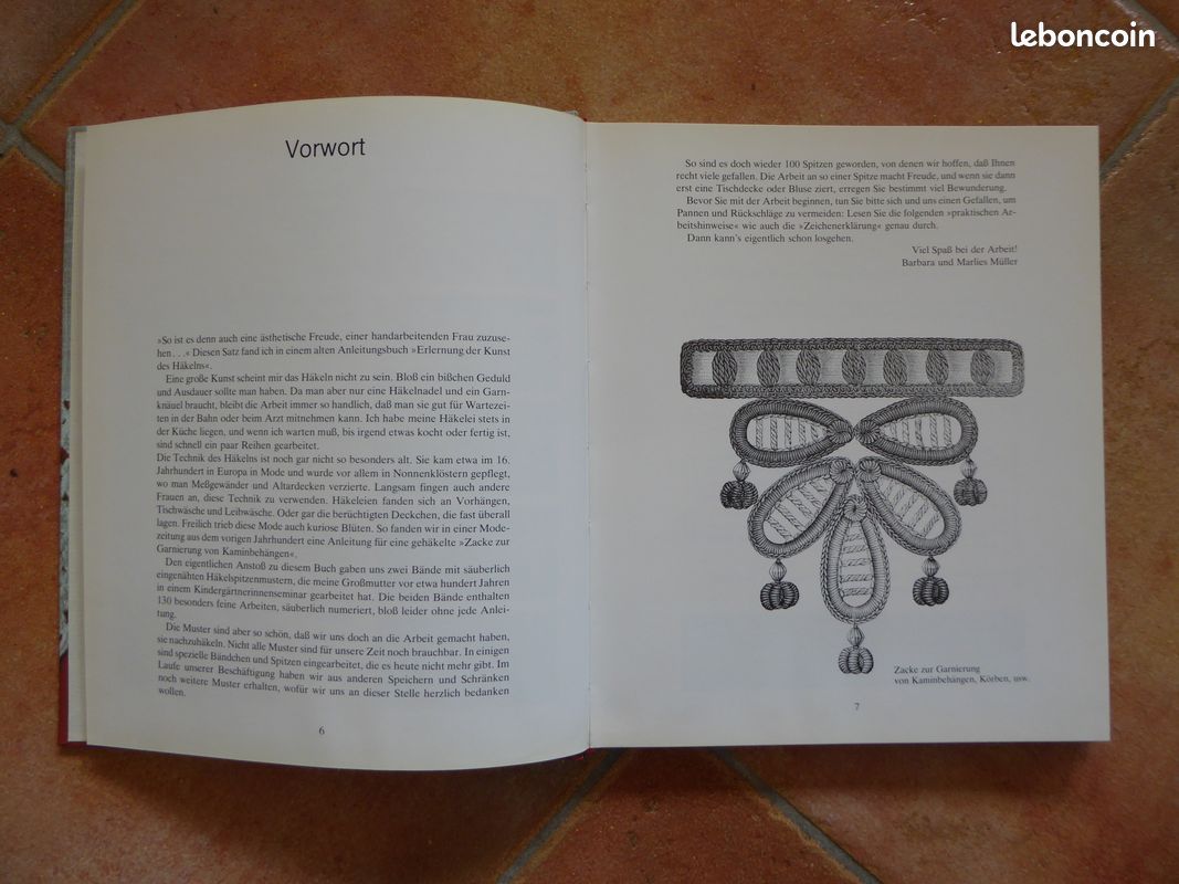 Livre Alte Häkelspitzen - Dentelle au crochet - 1982 - bel ensemble de modèles (image 5)