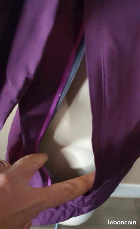 Veste randonnée imperméable 🥾 trekking 🏔️ forclaz 400 quechua MH500 décathlon femme taille 34/36 (image 6)
