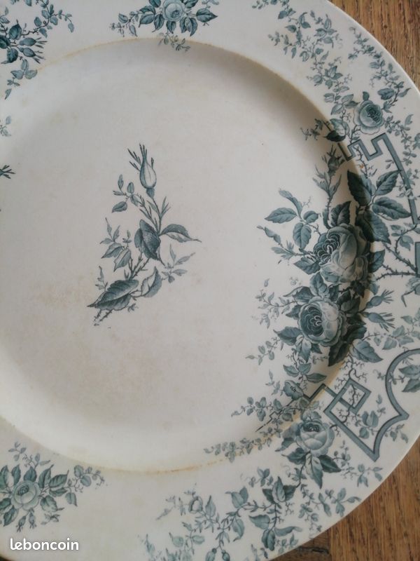 Magnifique plat ancien terre de fer (image 7)