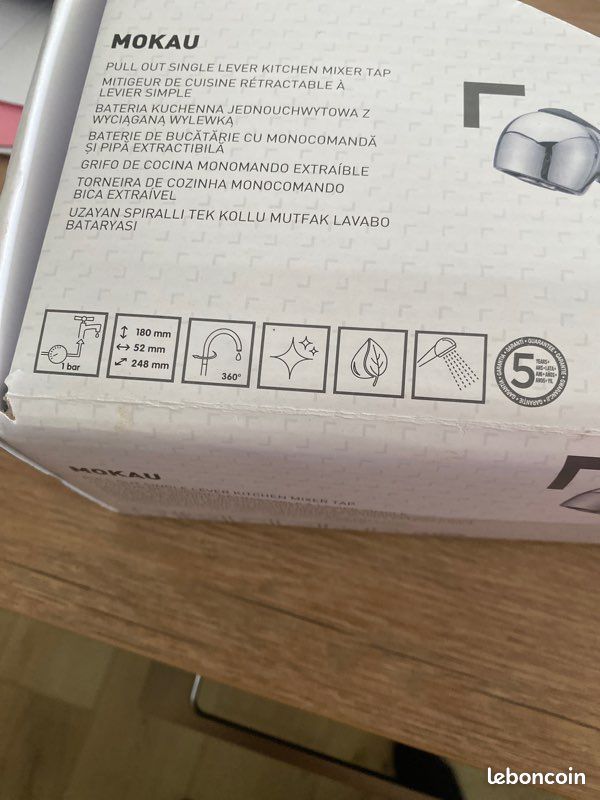 Mitigeur de cuisine rétractable douchette neuf (image 2)