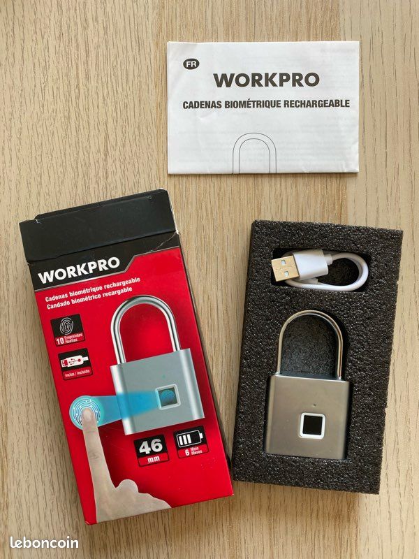 Cadenas à empreintes digitales IP65 étanche, serru... – Grandado